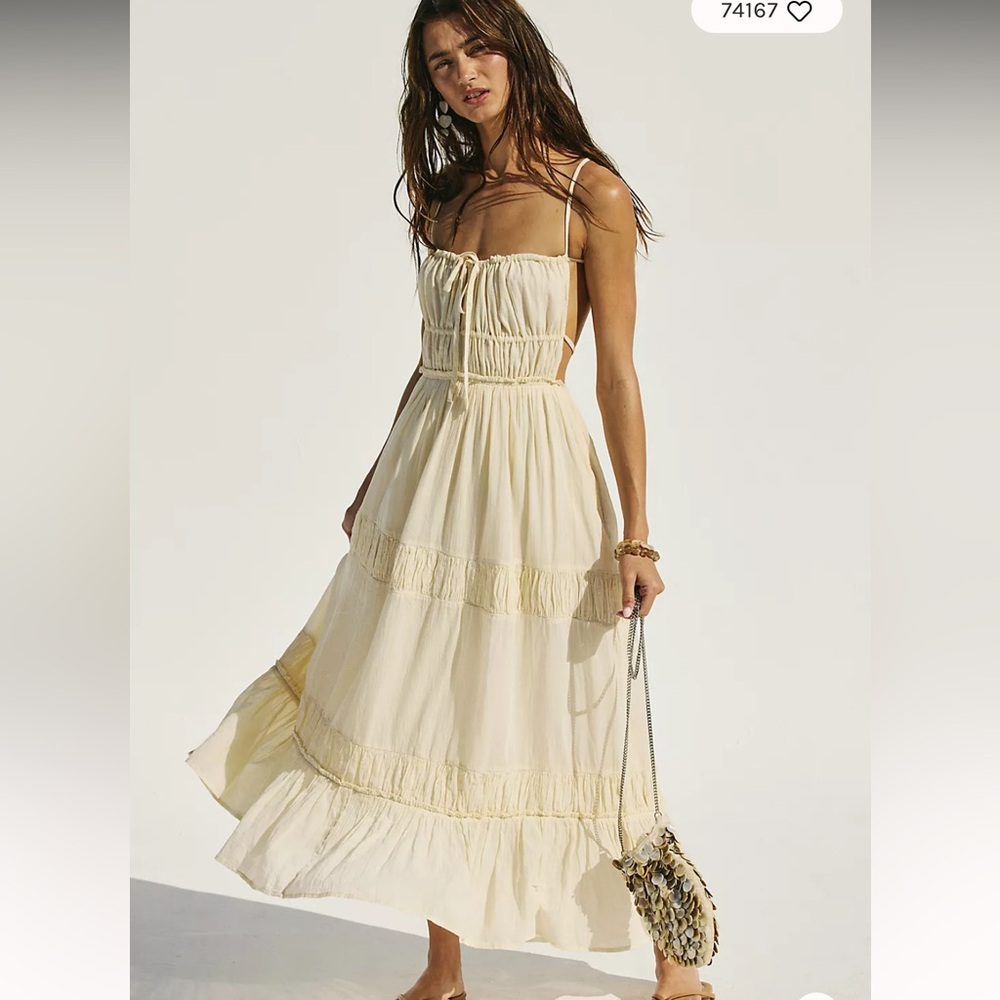 NWT Free People GREEN Taking Sides Maxi size small